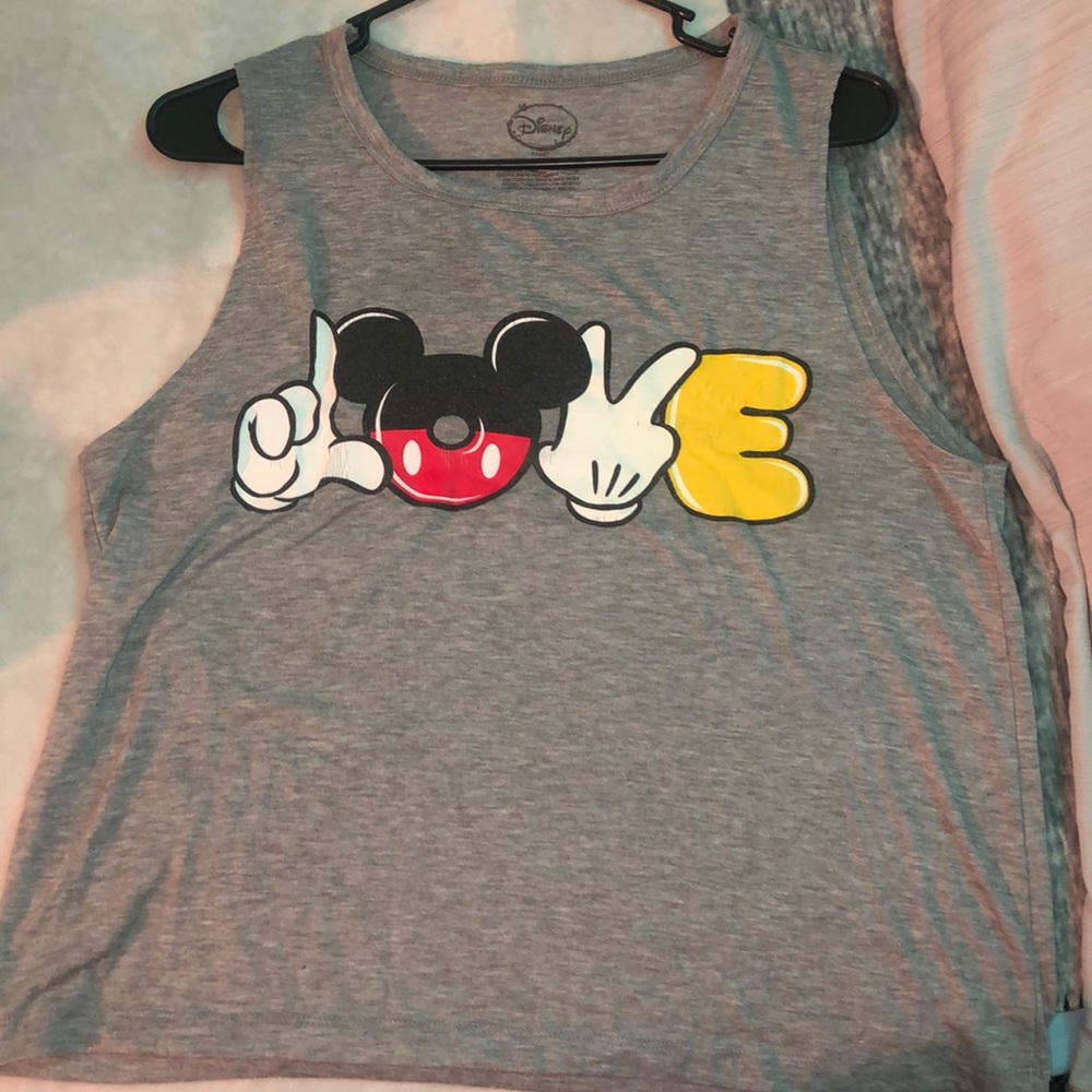 Grey Mickey Mouse Molecule Tee Shirt